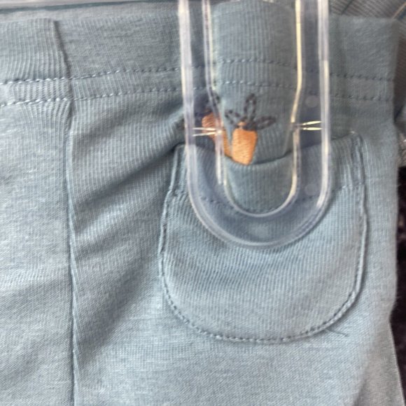 Carter's Just One You 6 Months "What;'s Hoppin" Bunny Blue White Set  2 piece - Picture 8 of 9